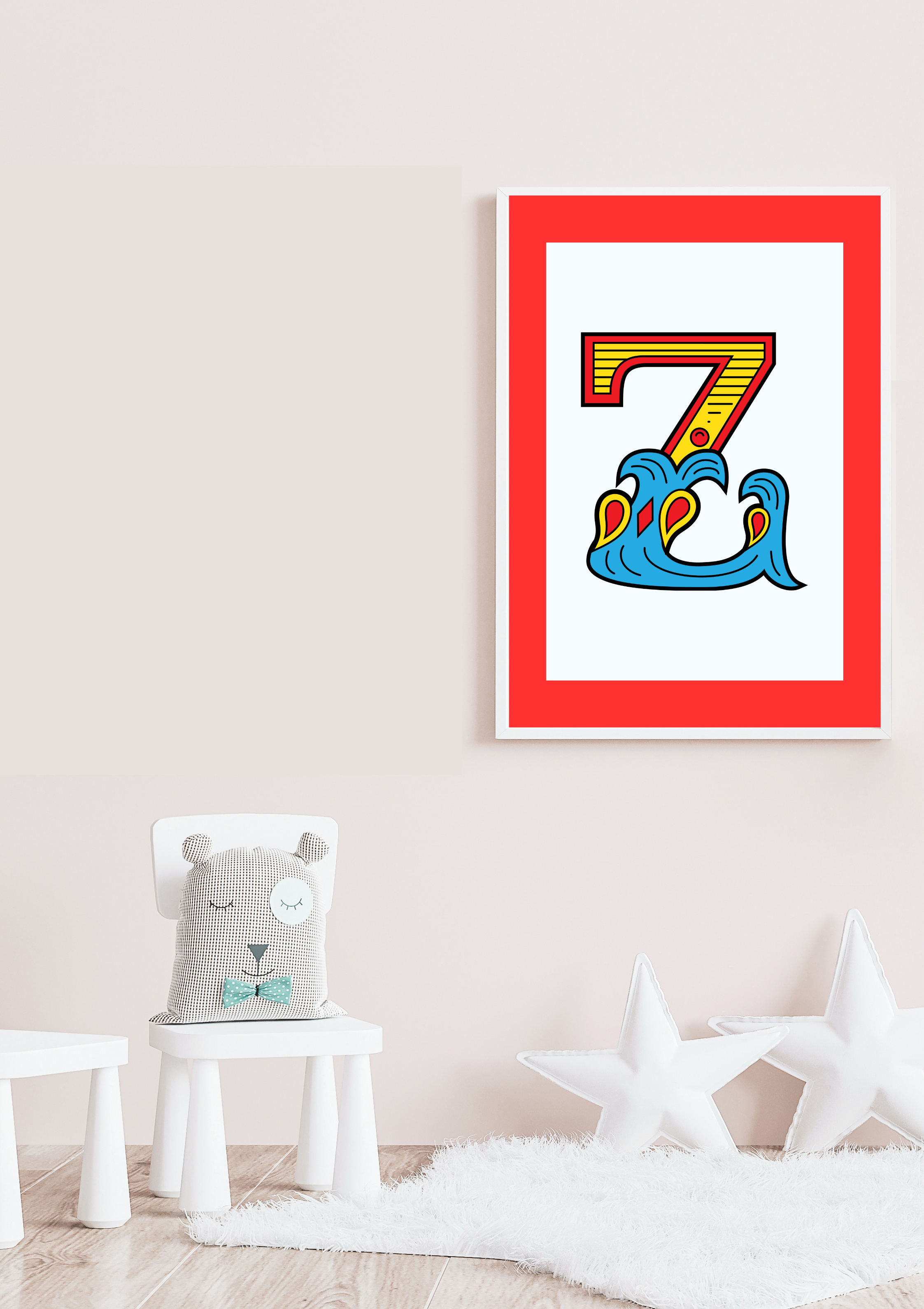 Circus animal initial prints