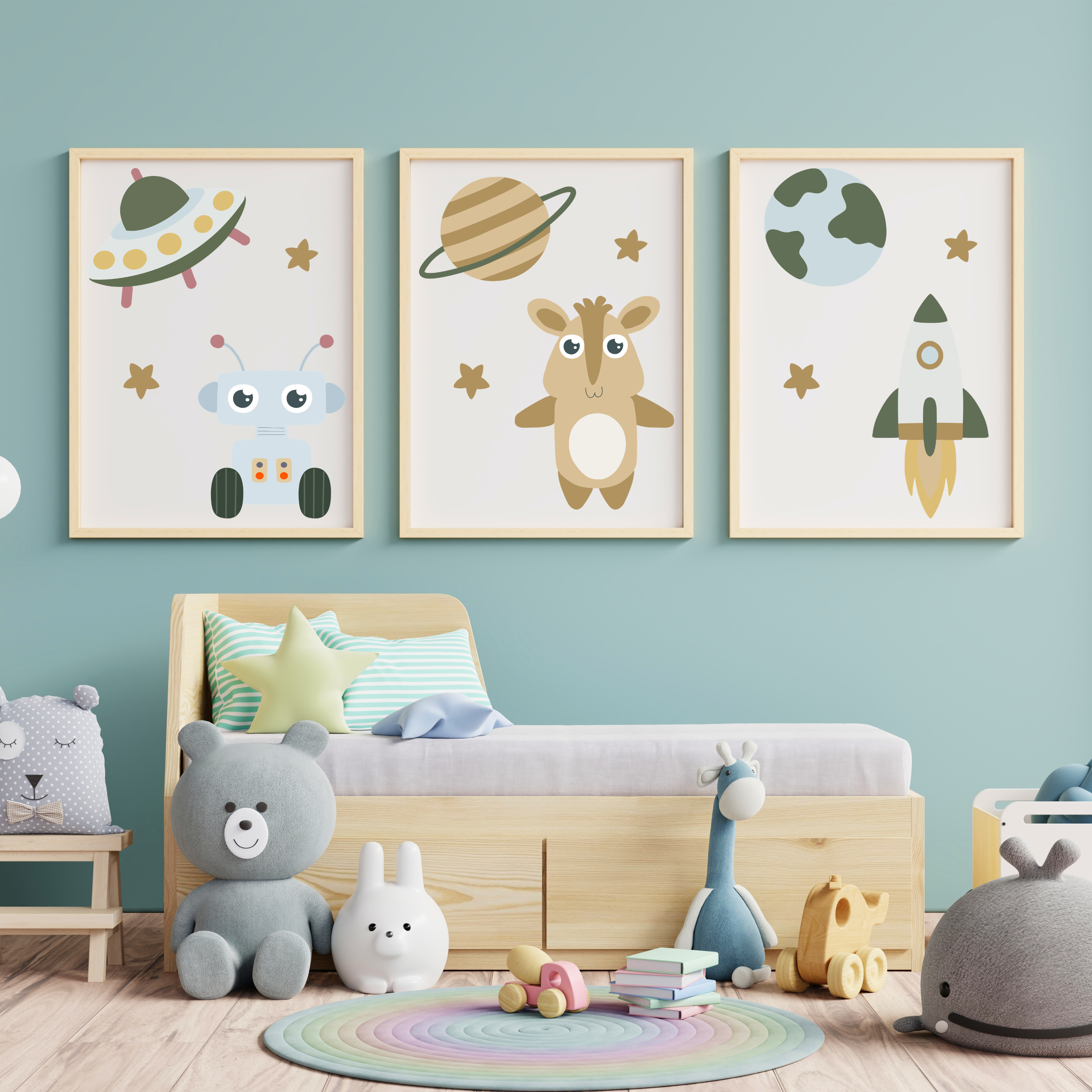 Space nursery prints