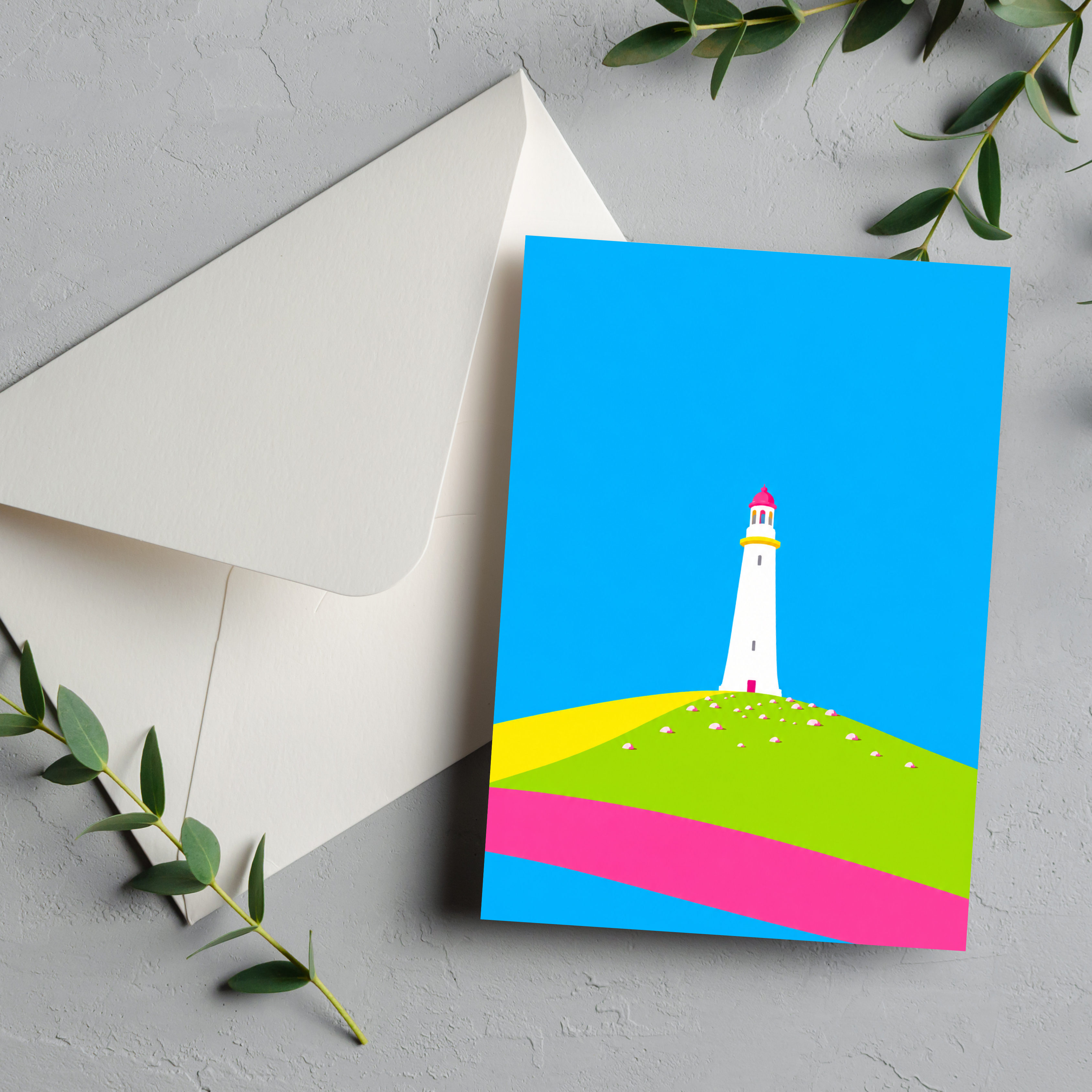 Ulverston Hoad bright greeting card