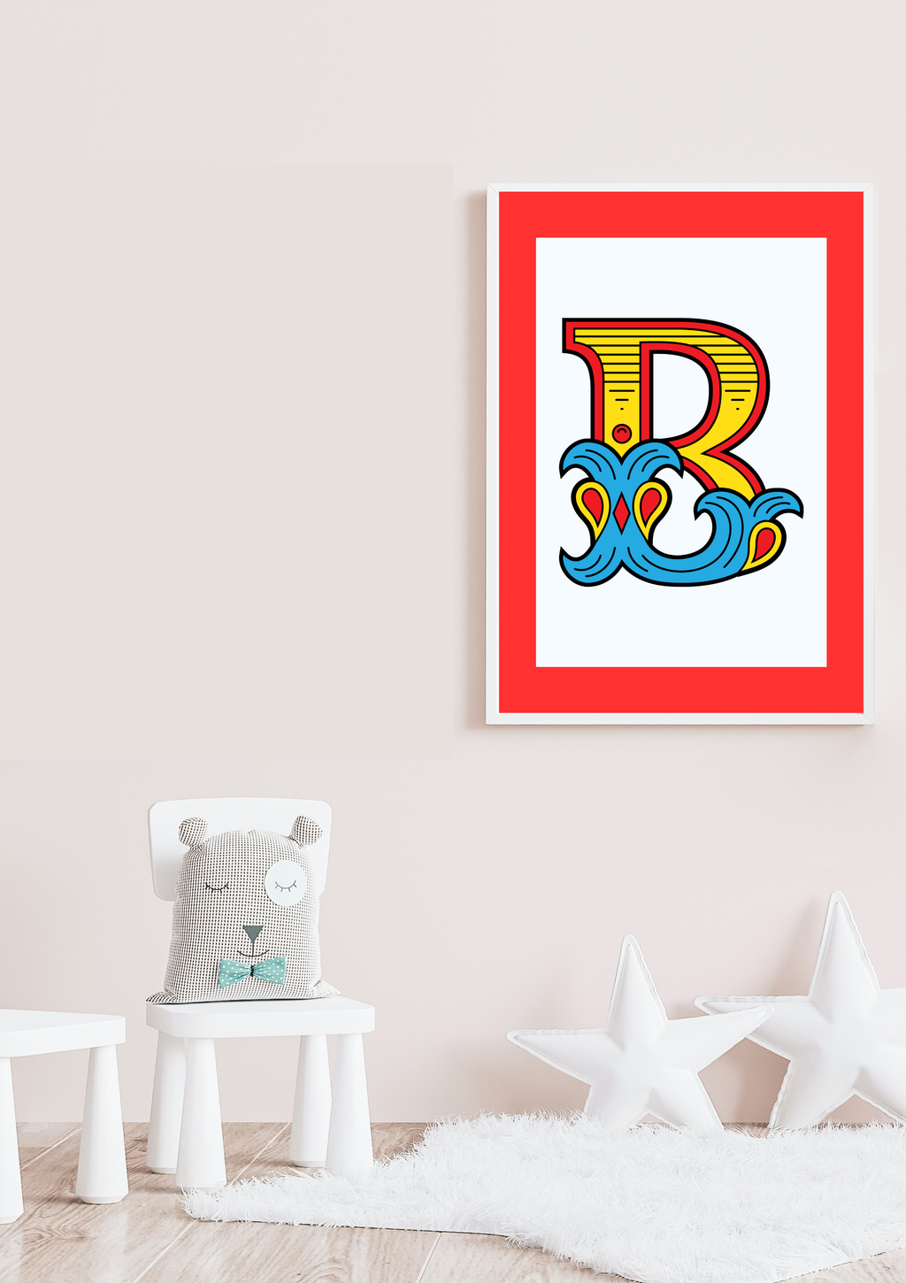 Circus animal initial prints