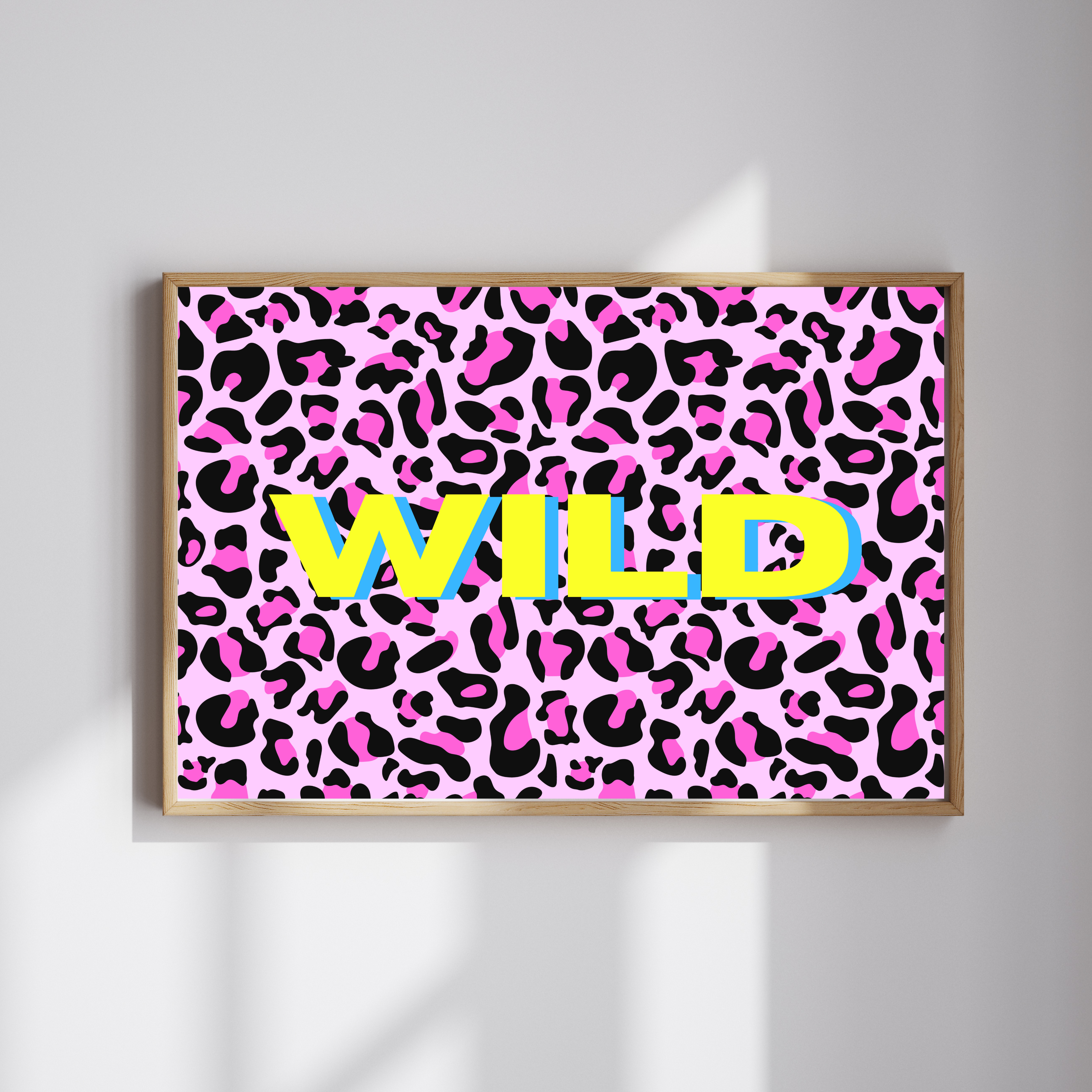Leopard print word prints