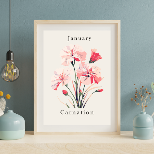 Birth Month Flower Prints