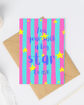 Such a big star to me greeting card