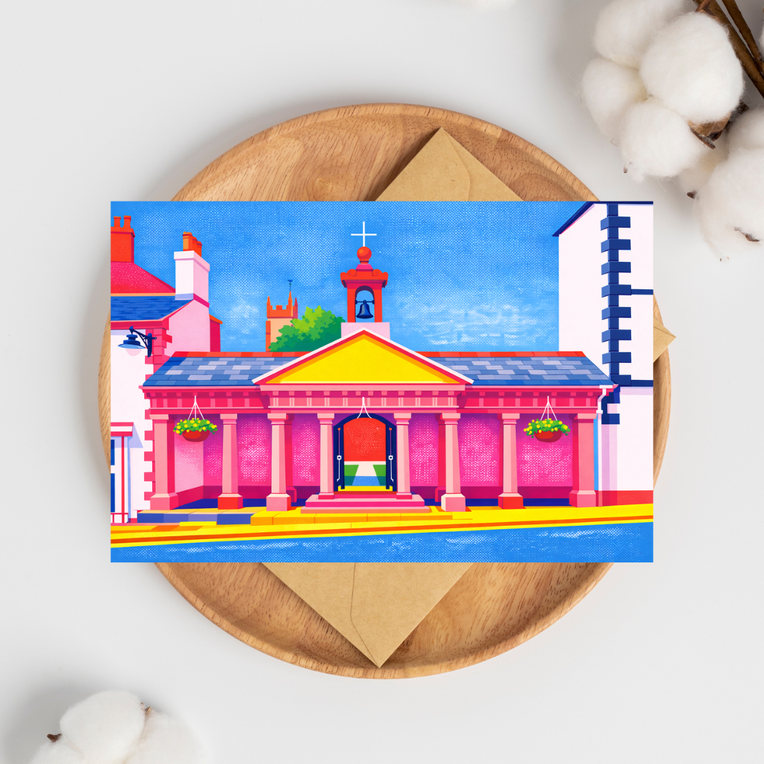 Kirkby Stephen Cloisters Greeting Cards (bright)