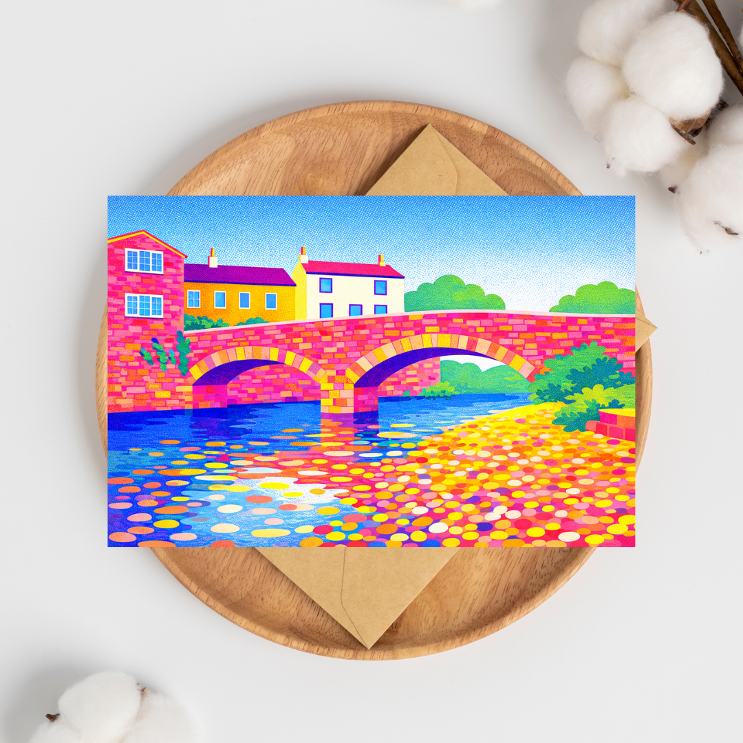 Kirkby Stephen Franks Bridge Greeting Cards (bright)