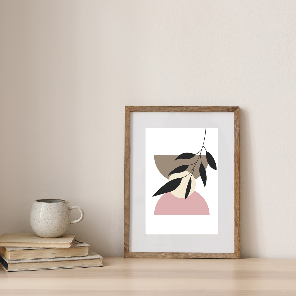 Pink boho print set of three