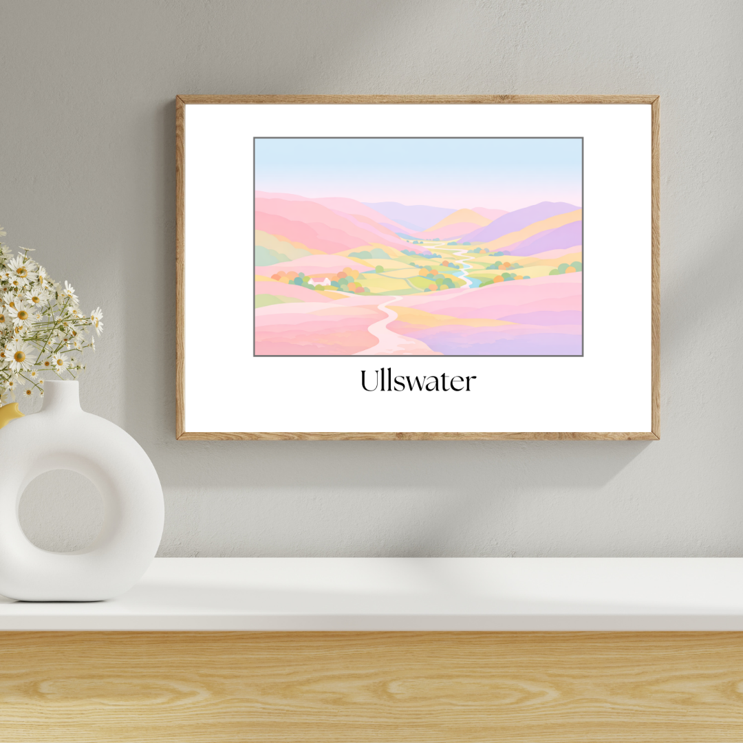 Ullswater fells print