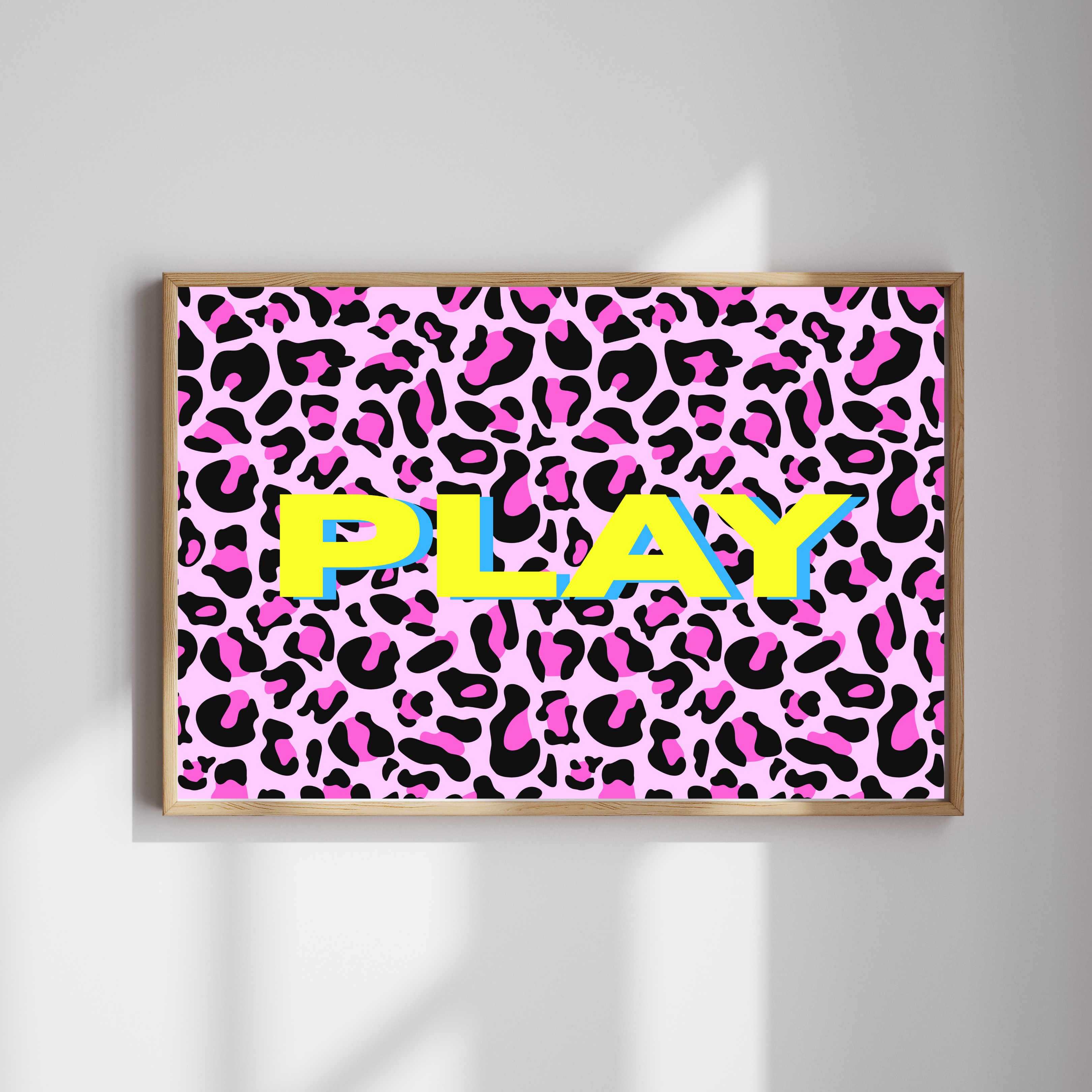 Leopard print word prints