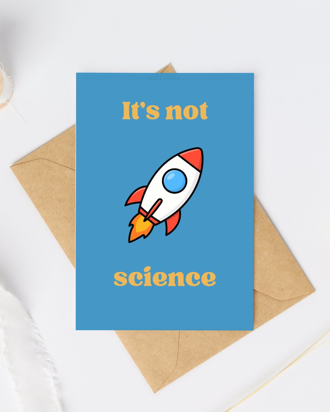 It's not rocket science greeting card