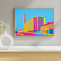 Dixon's Chimney and Shaddon Mill, Carlisle Print