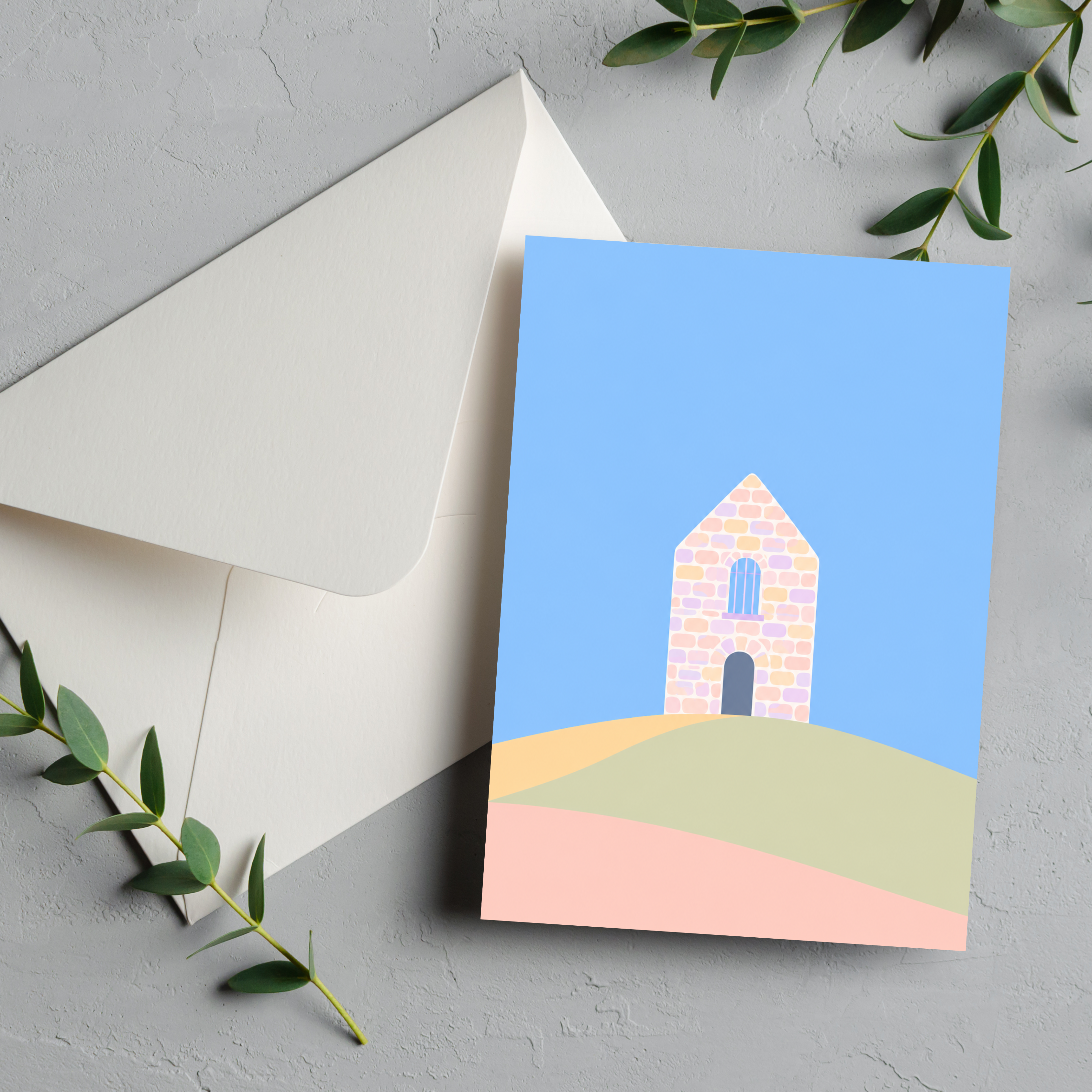 Penrith Beacon pastel greeting card