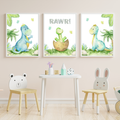 Roar dinosaur nursery prints