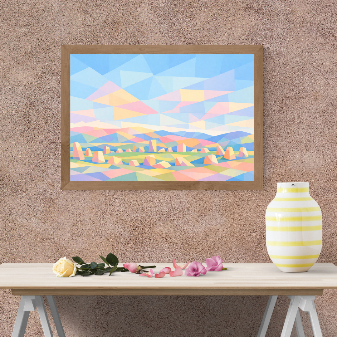 Geometric Castlerigg Stone Circle Print