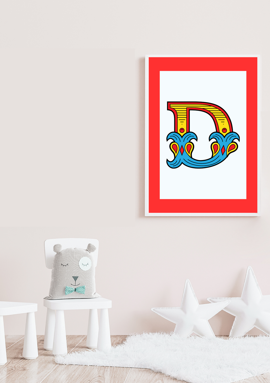 Circus animal initial prints