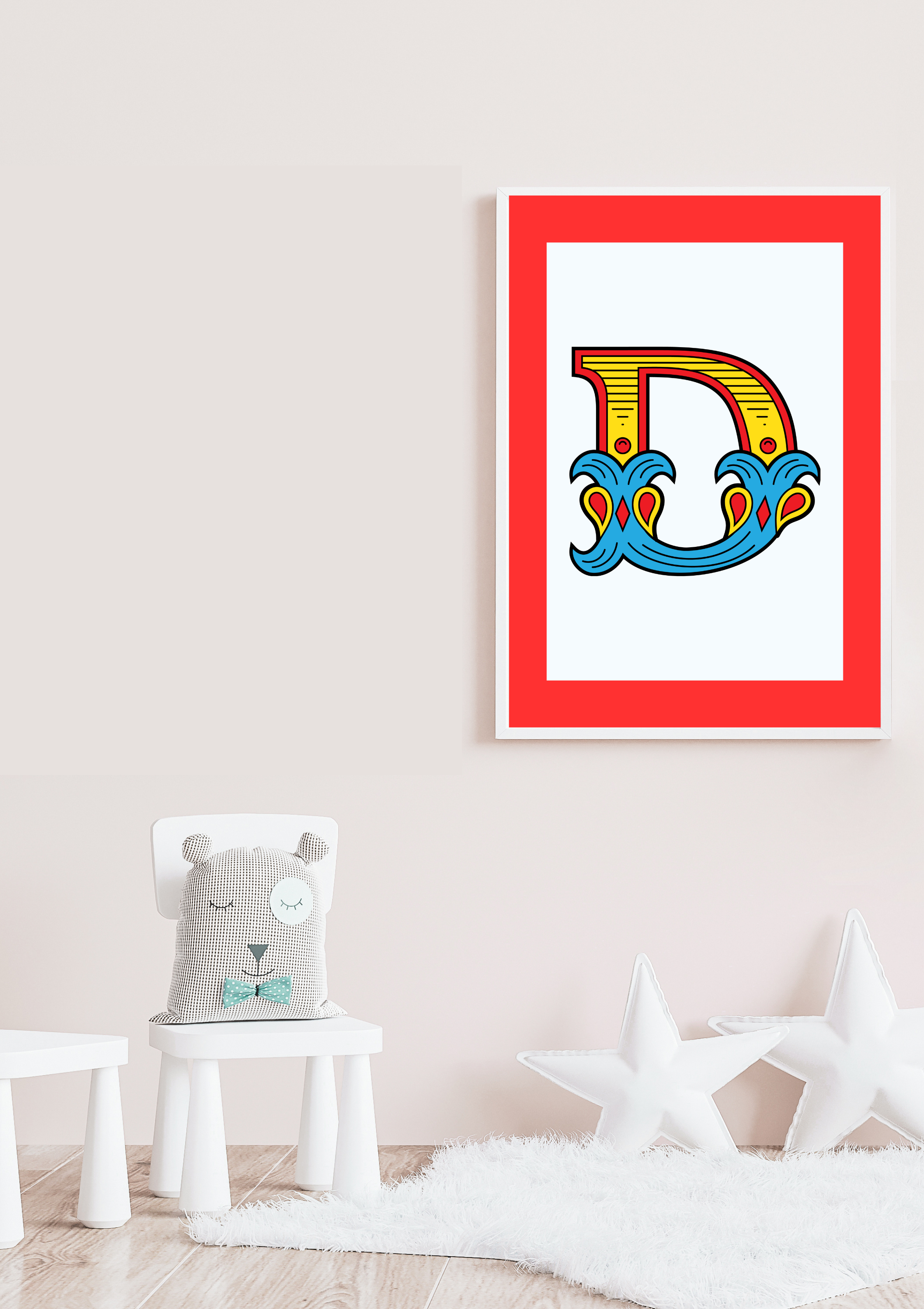 Circus animal initial prints