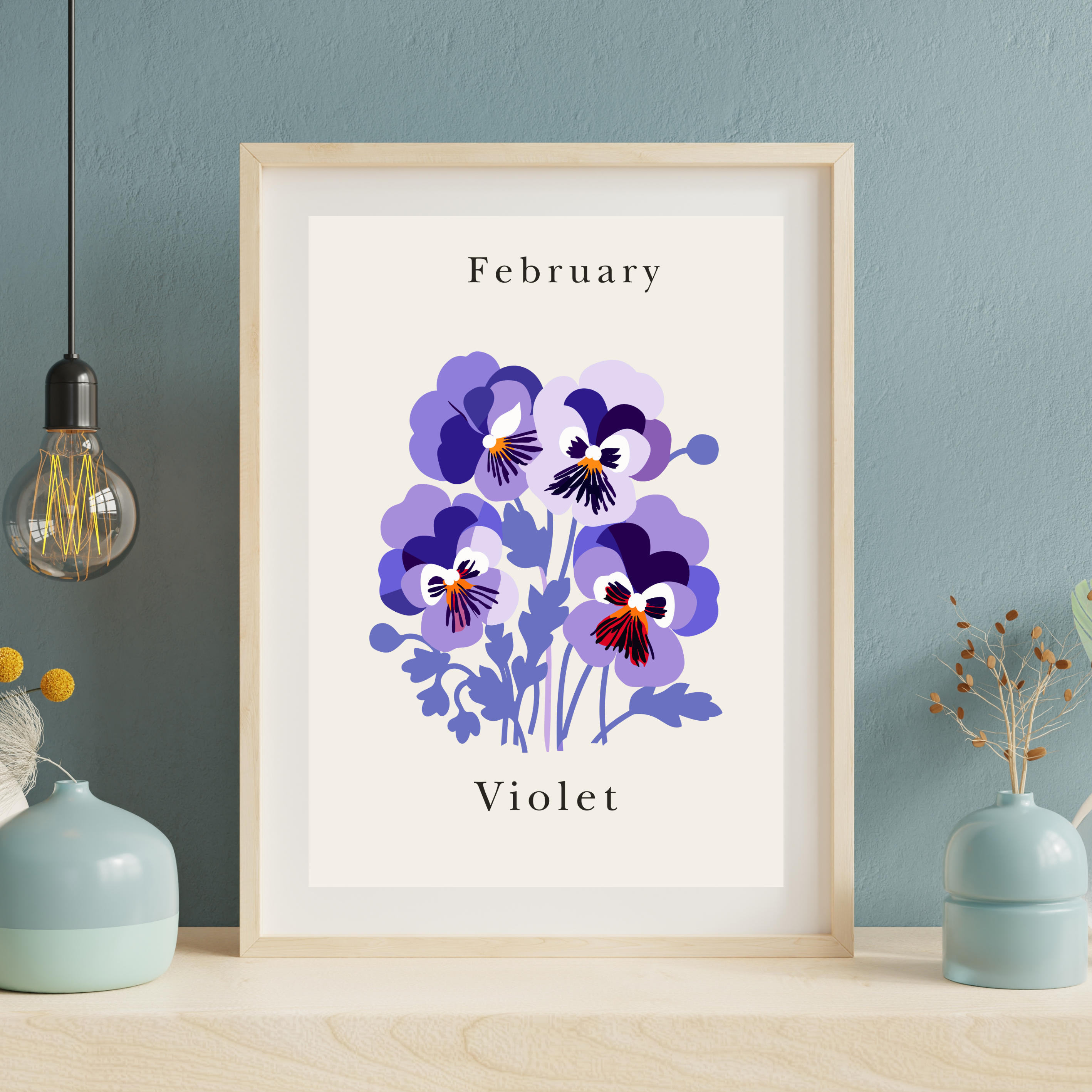 Birth Month Flower Prints