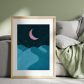 Sun and moon boho print set of three