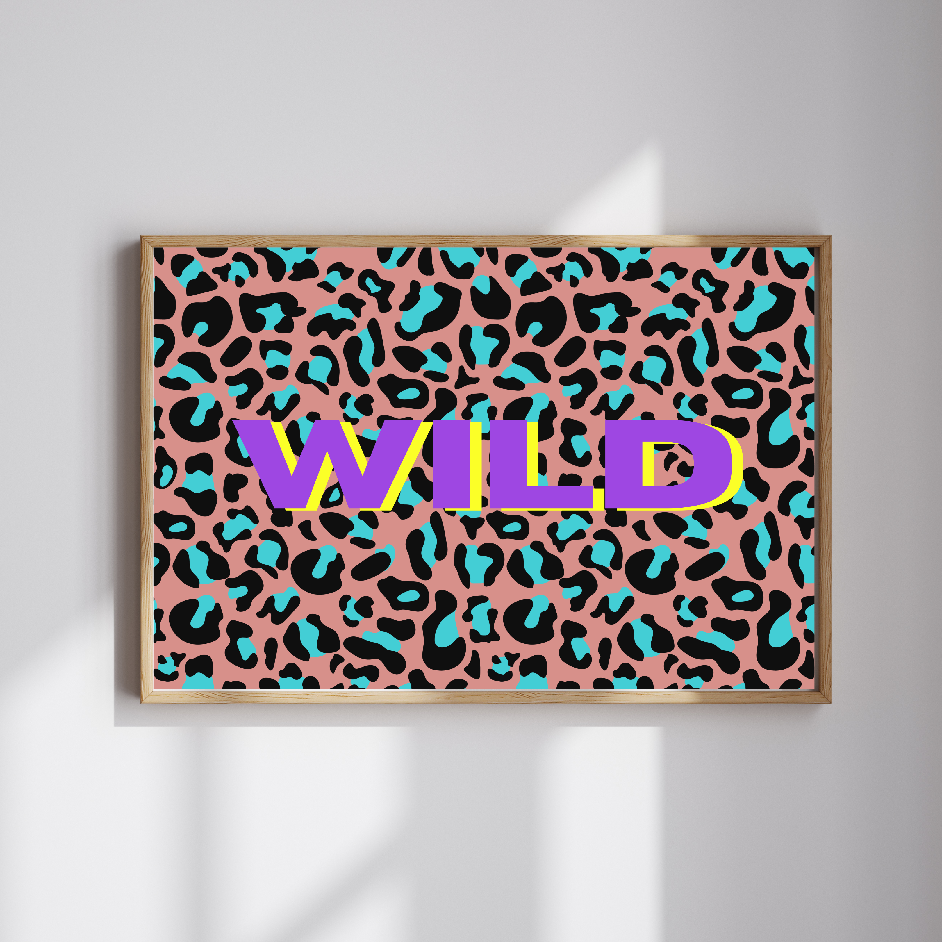 Leopard print word prints