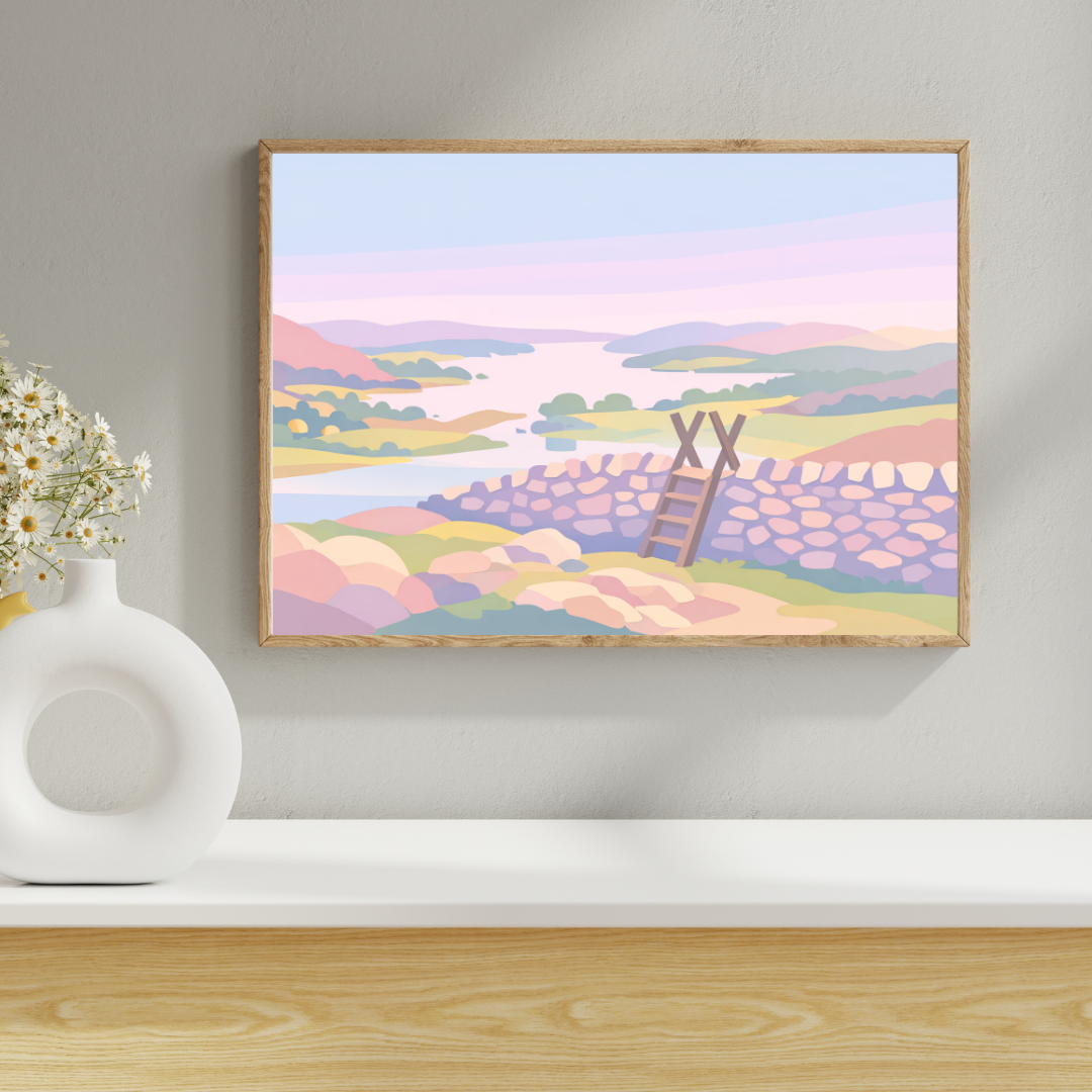 Windermere and fell print
