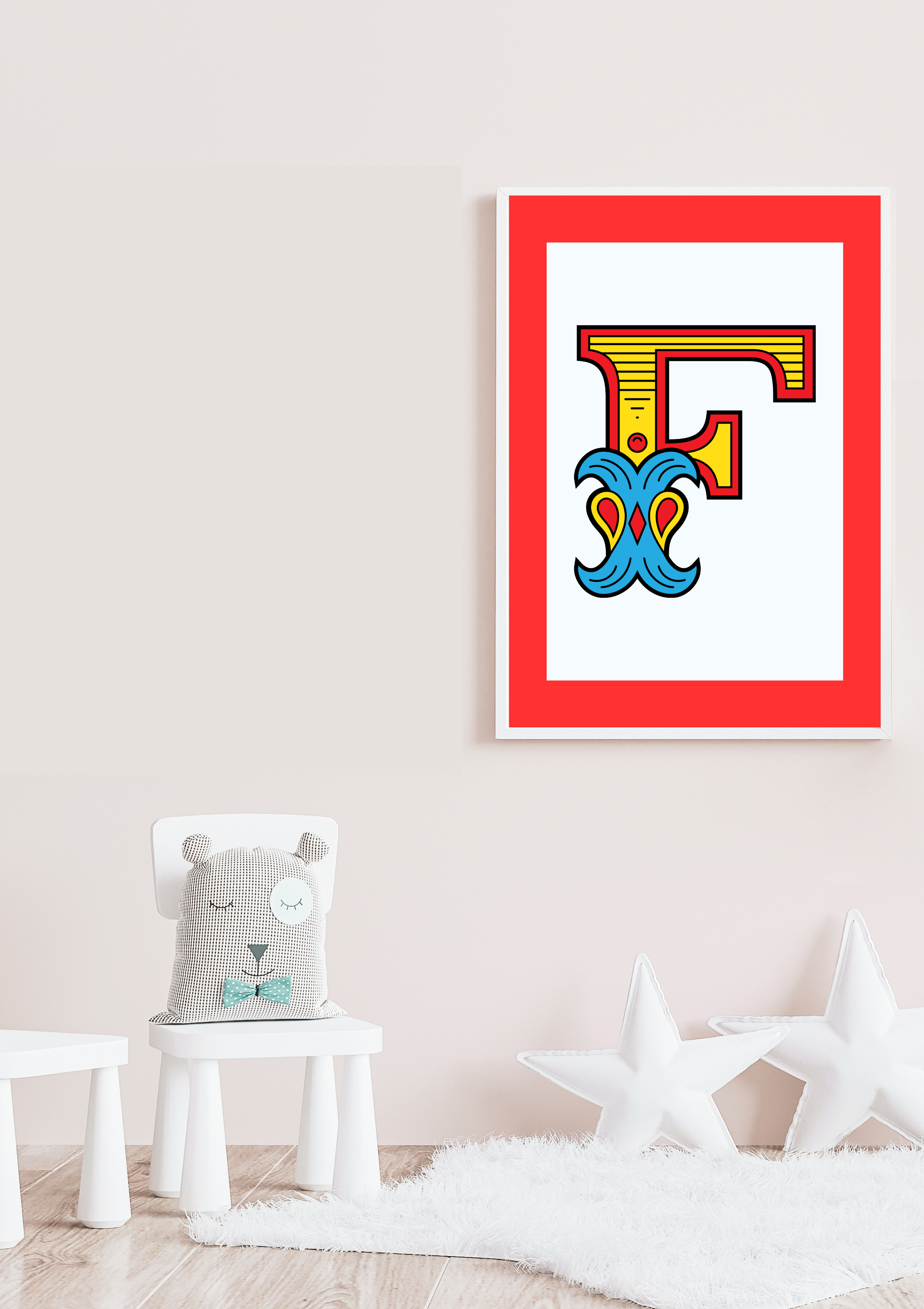 Circus animal initial prints