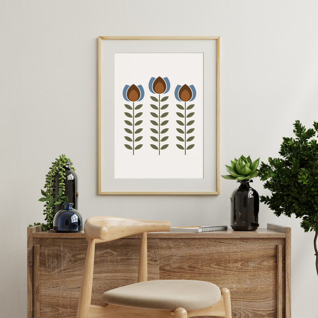 Midcentury Tulip Print