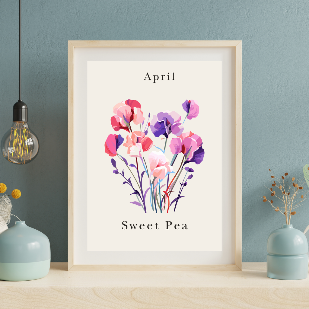 Birth Month Flower Prints