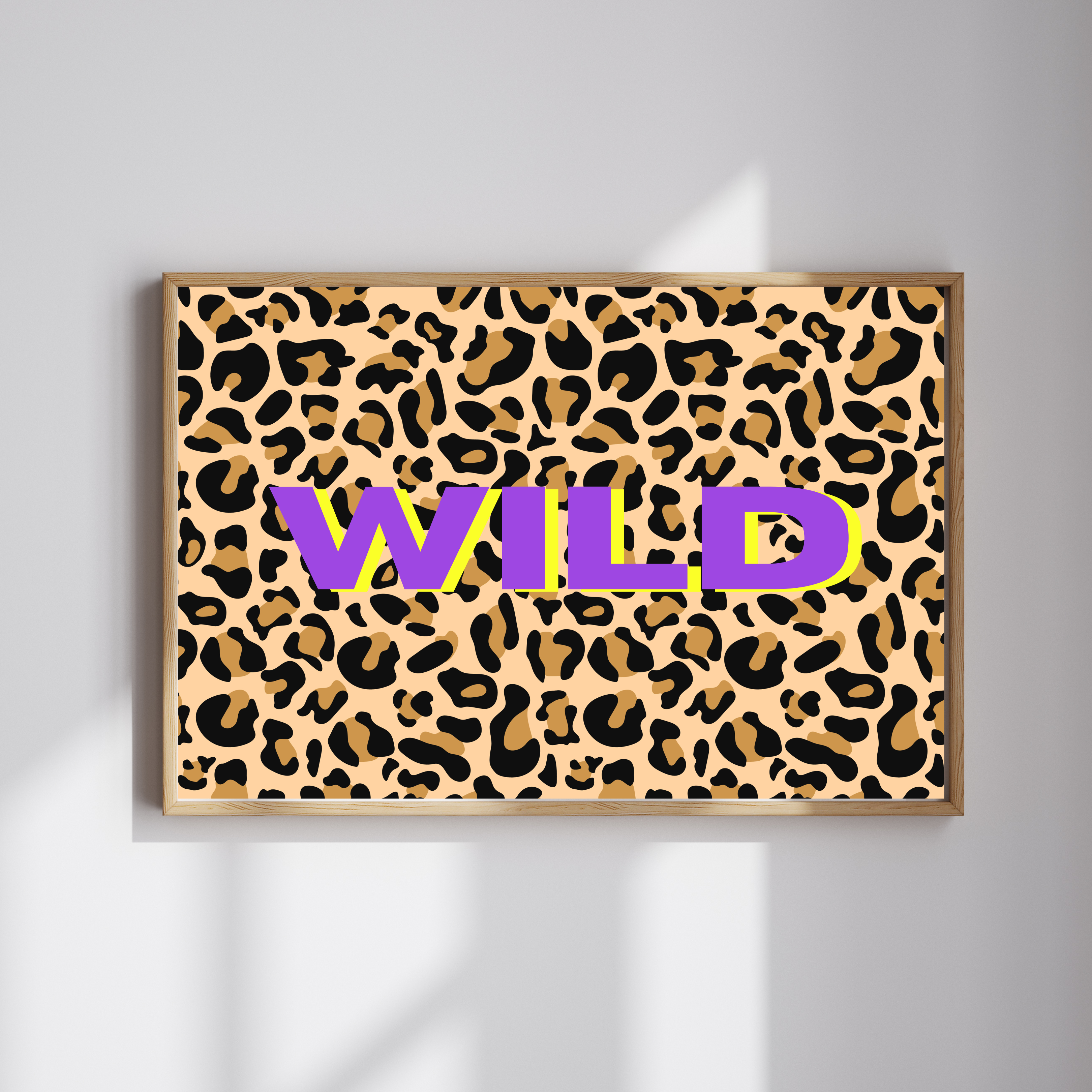 Leopard print word prints