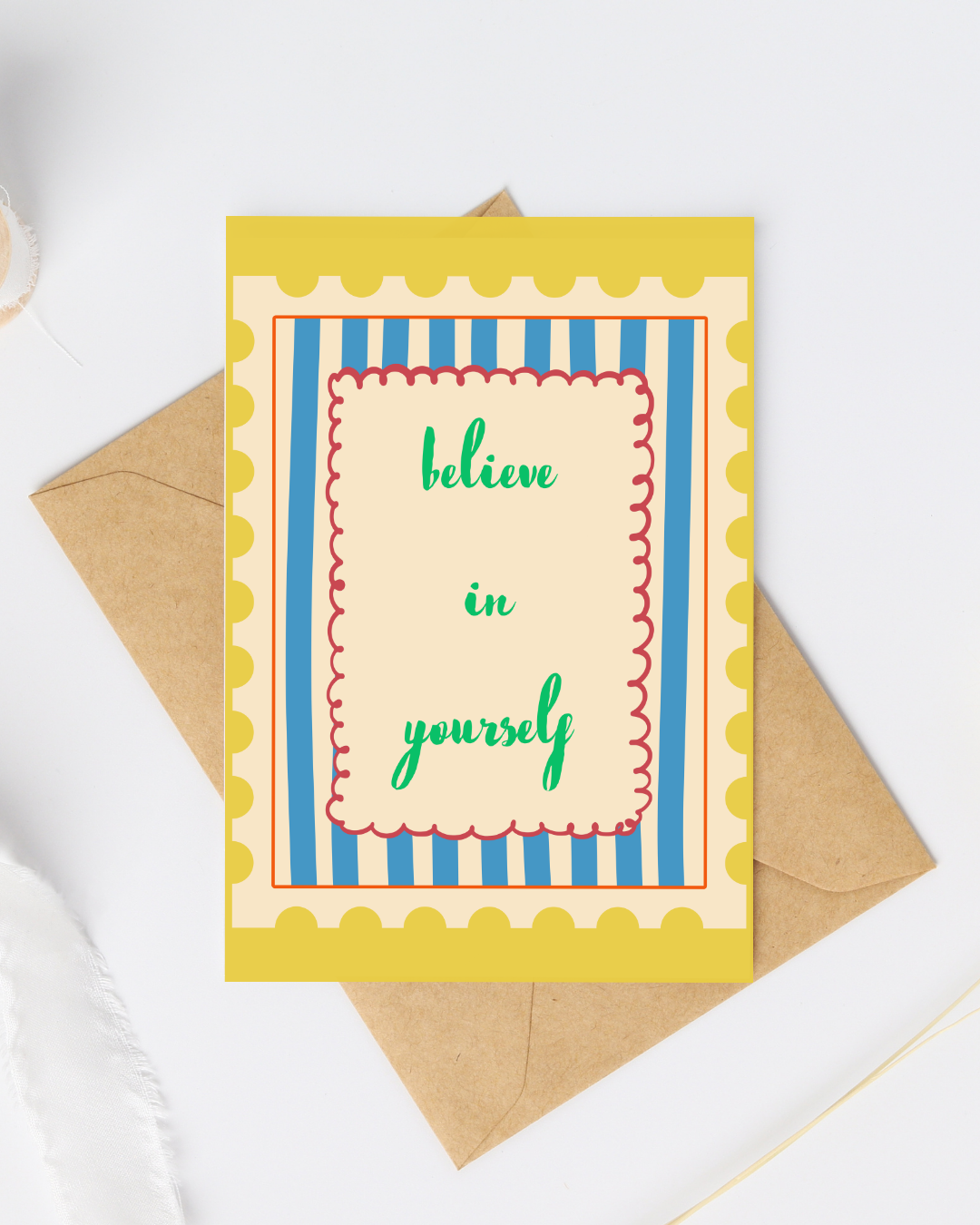 Believe in yourself greeting card