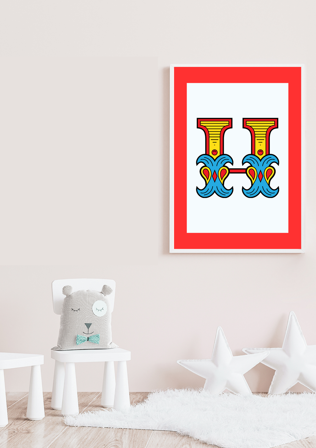 Circus animal initial prints