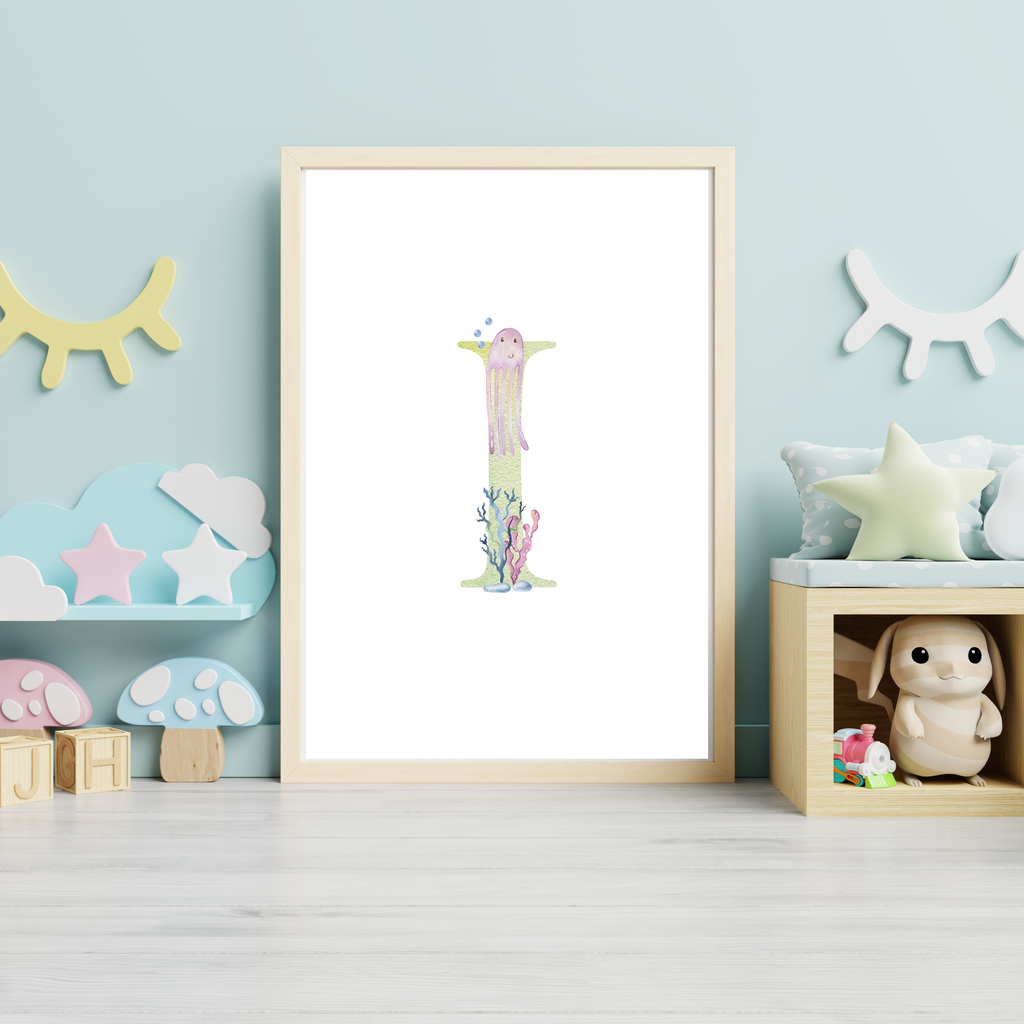 mermaid initial print