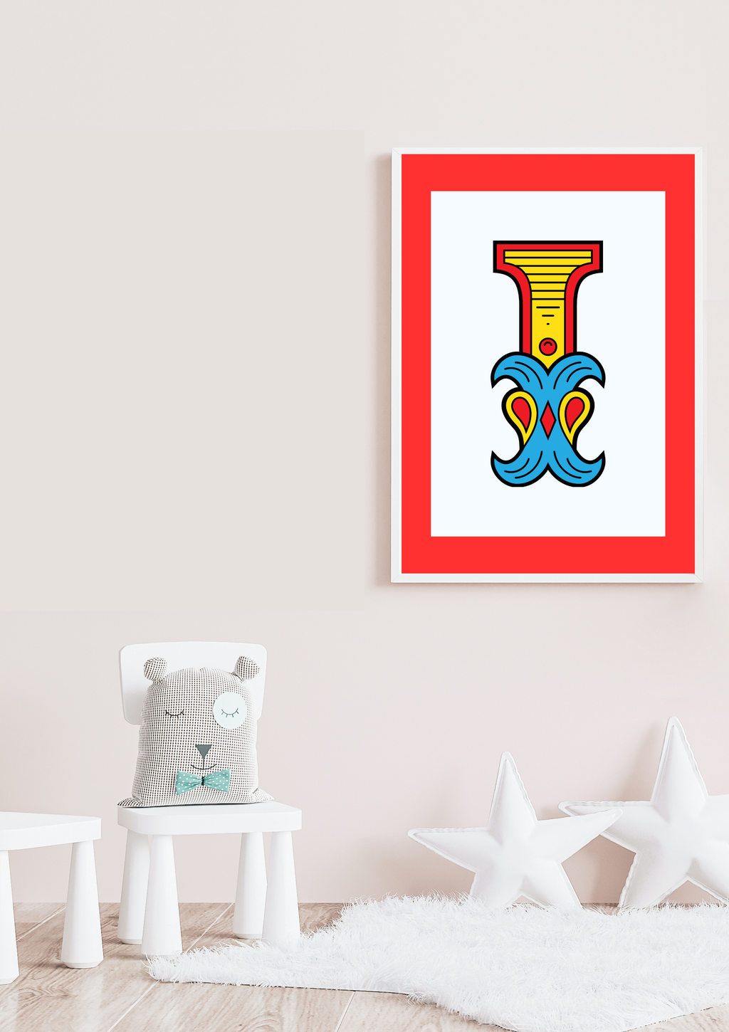 Circus animal initial prints