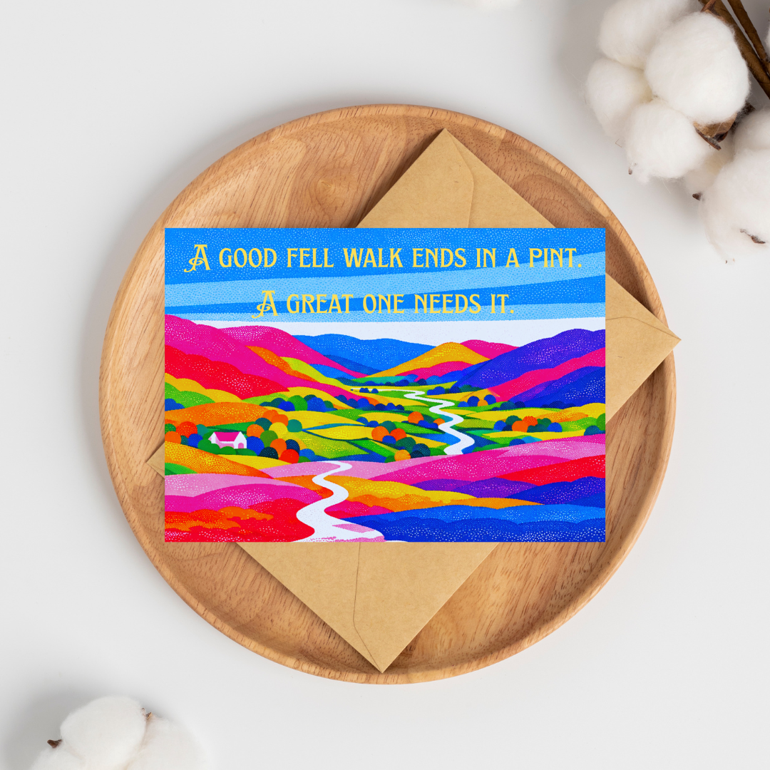 A Good Fell walk greeting card
