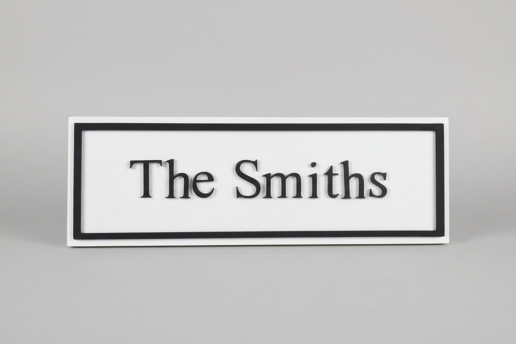 Personalised surname sign