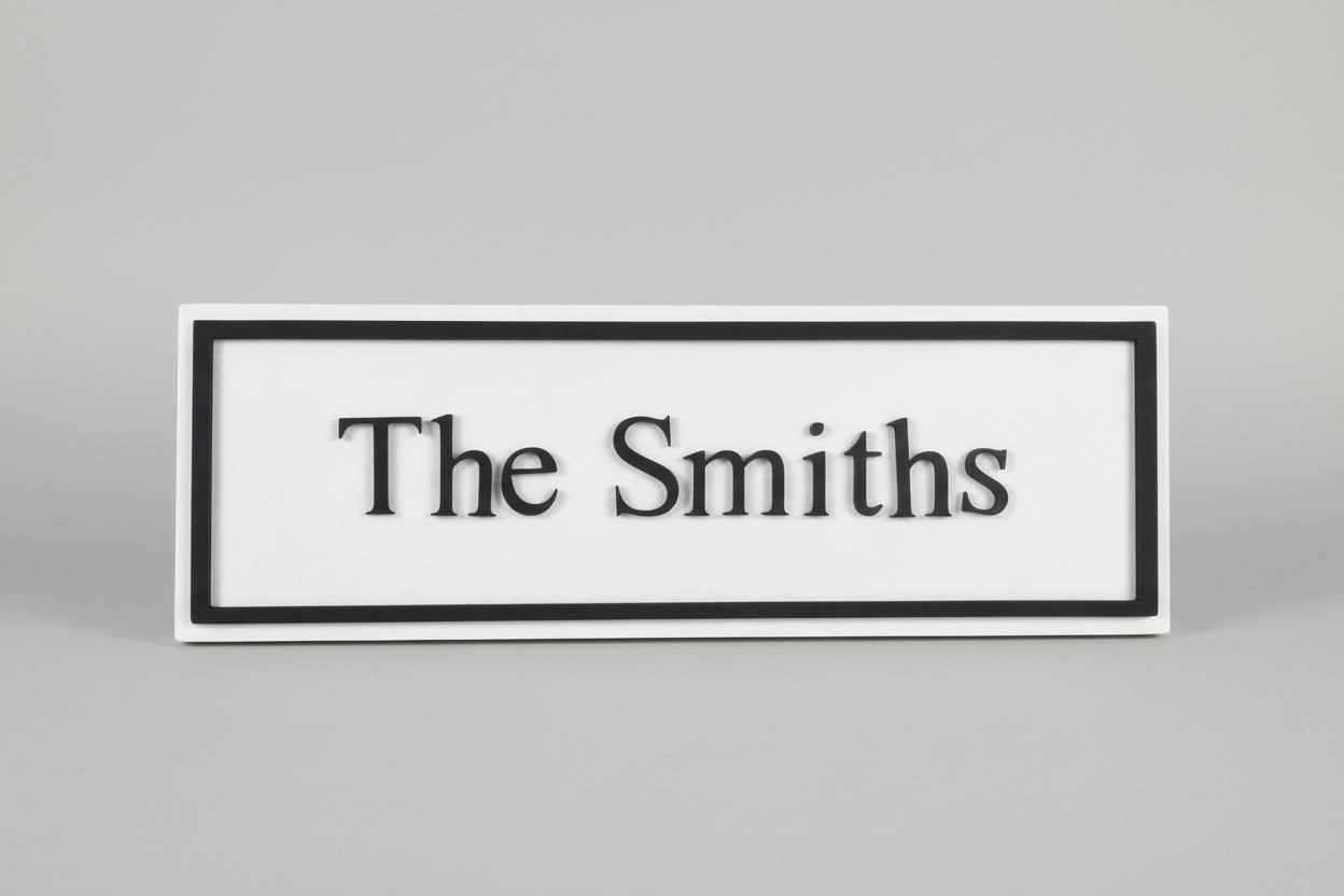 Personalised surname sign