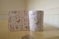 whimsical woodland mug and coaster with animals and flowers