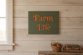 Retro wooden wall art words