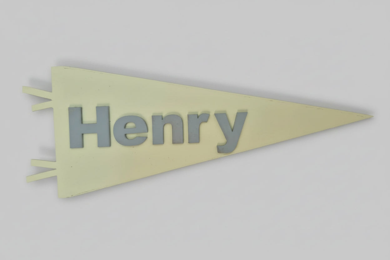Personalised pennant flag