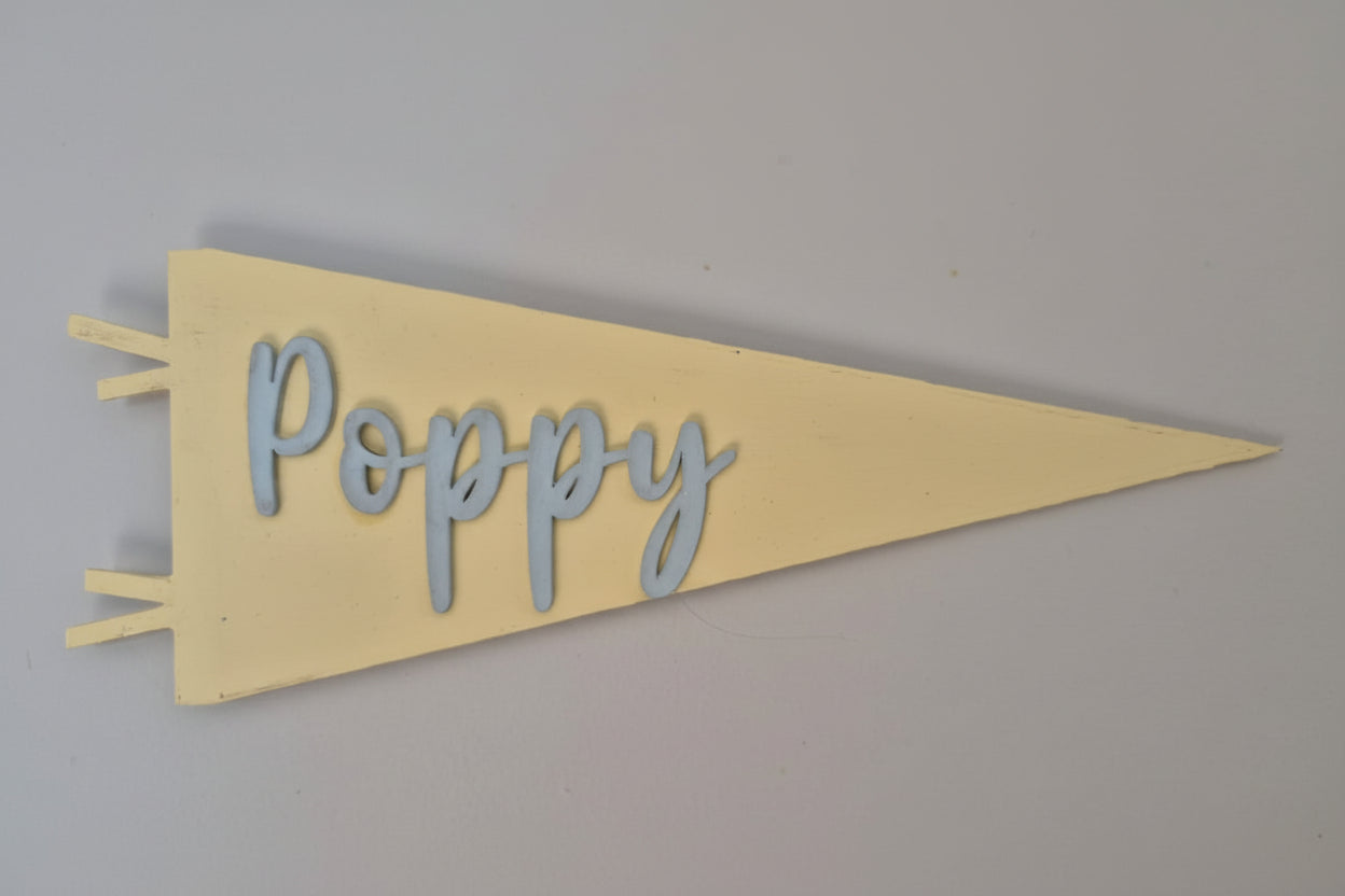Personalised pennant flag