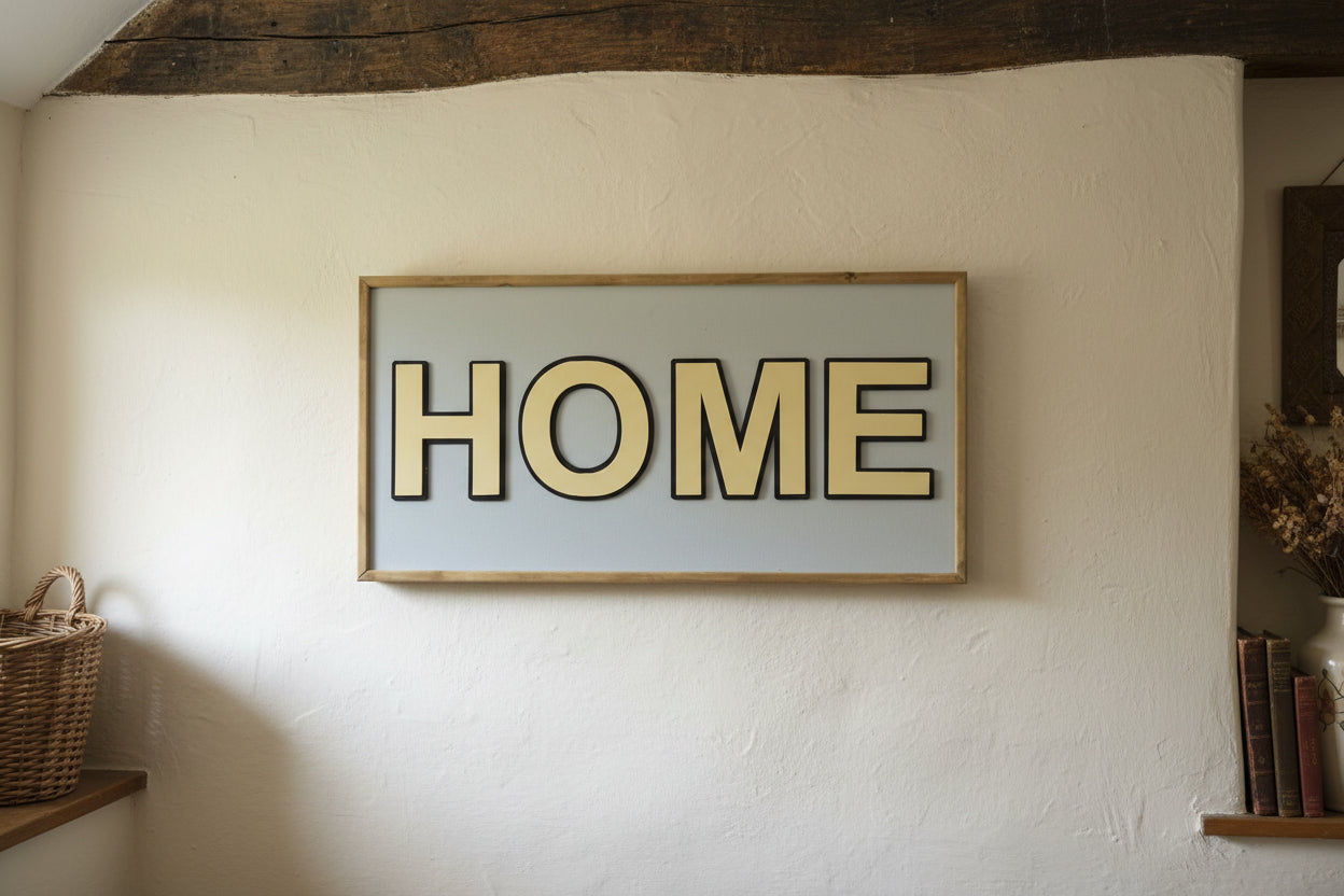 30x60cm wooden word wall art