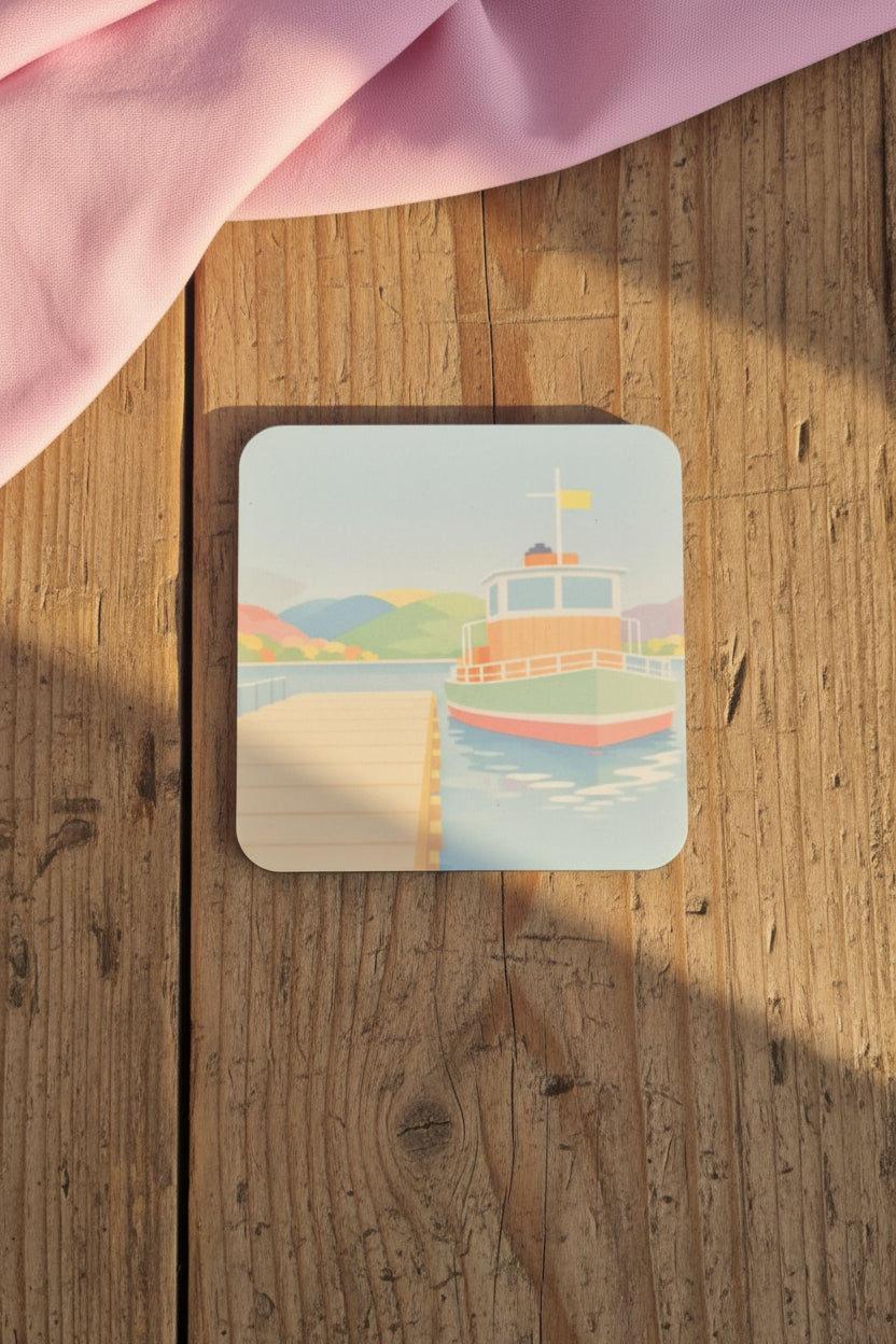 Ullswater Steamer Mug and coaster