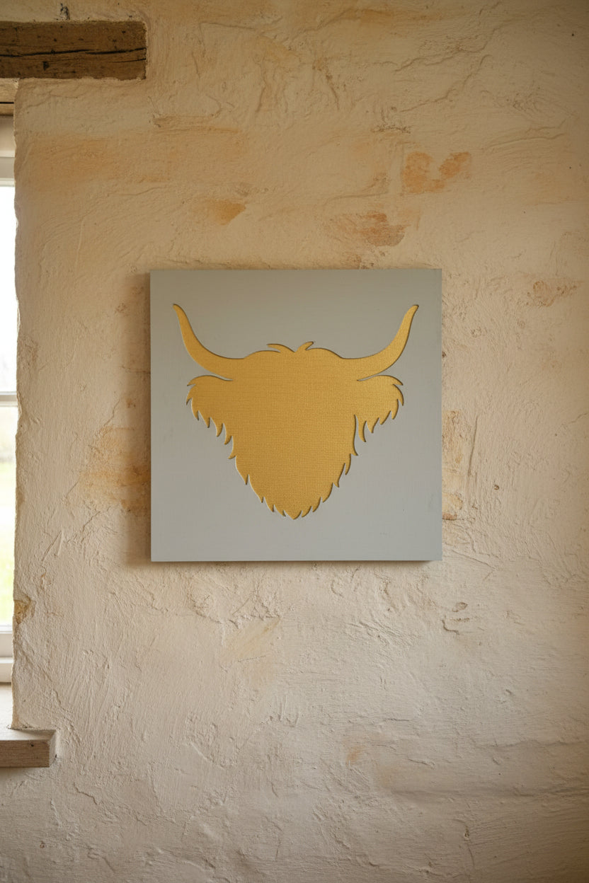 animal 30x30 animal wooden wall art (horse and cow)