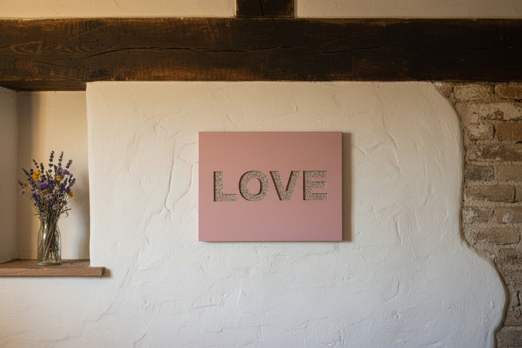 Word wooden wall art - capital basic font