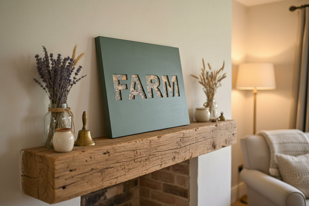 Word wooden wall art - capital basic font