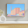 Dixon's Chimney and Shaddon Mill, Carlisle Print (pastel)