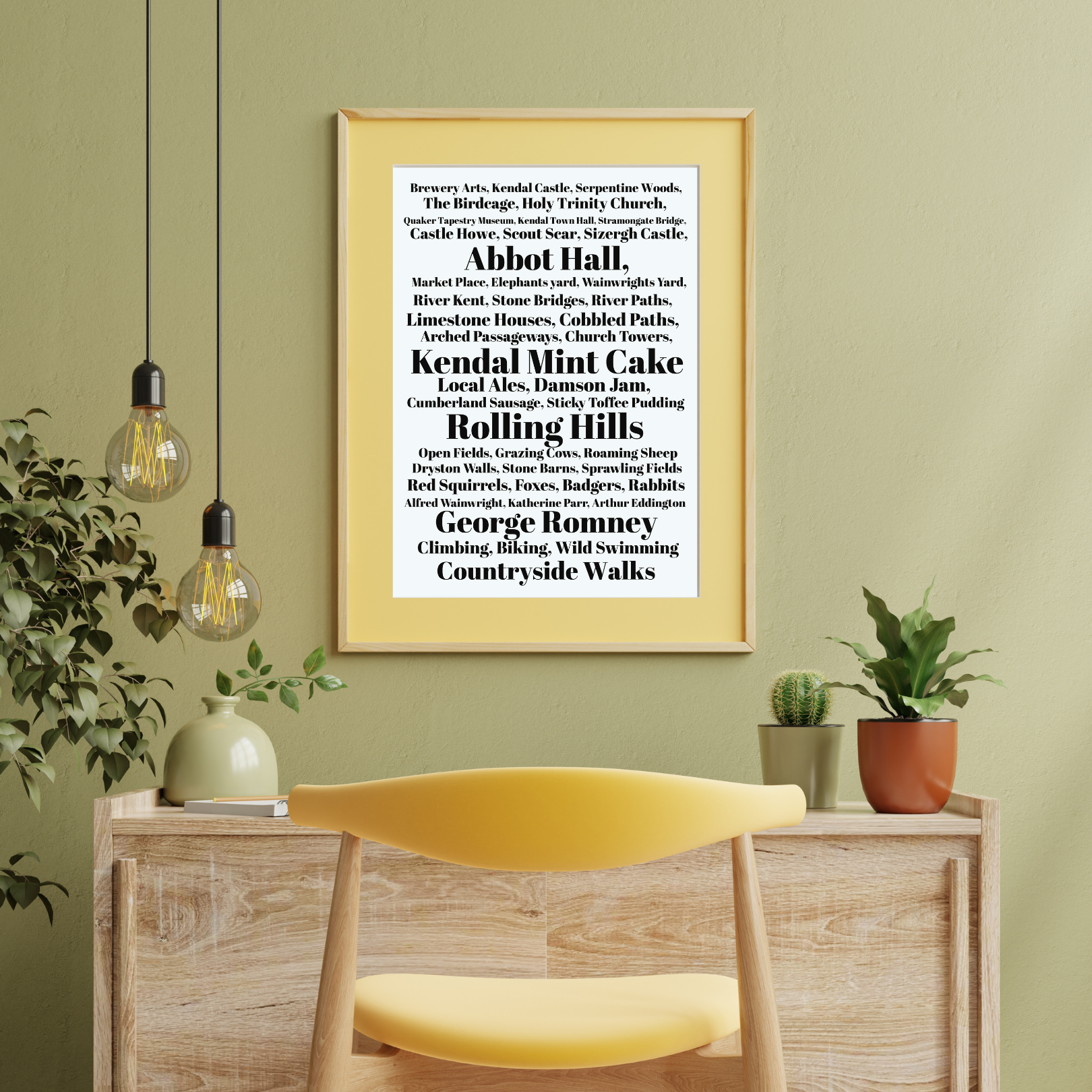 Kendal Word Print