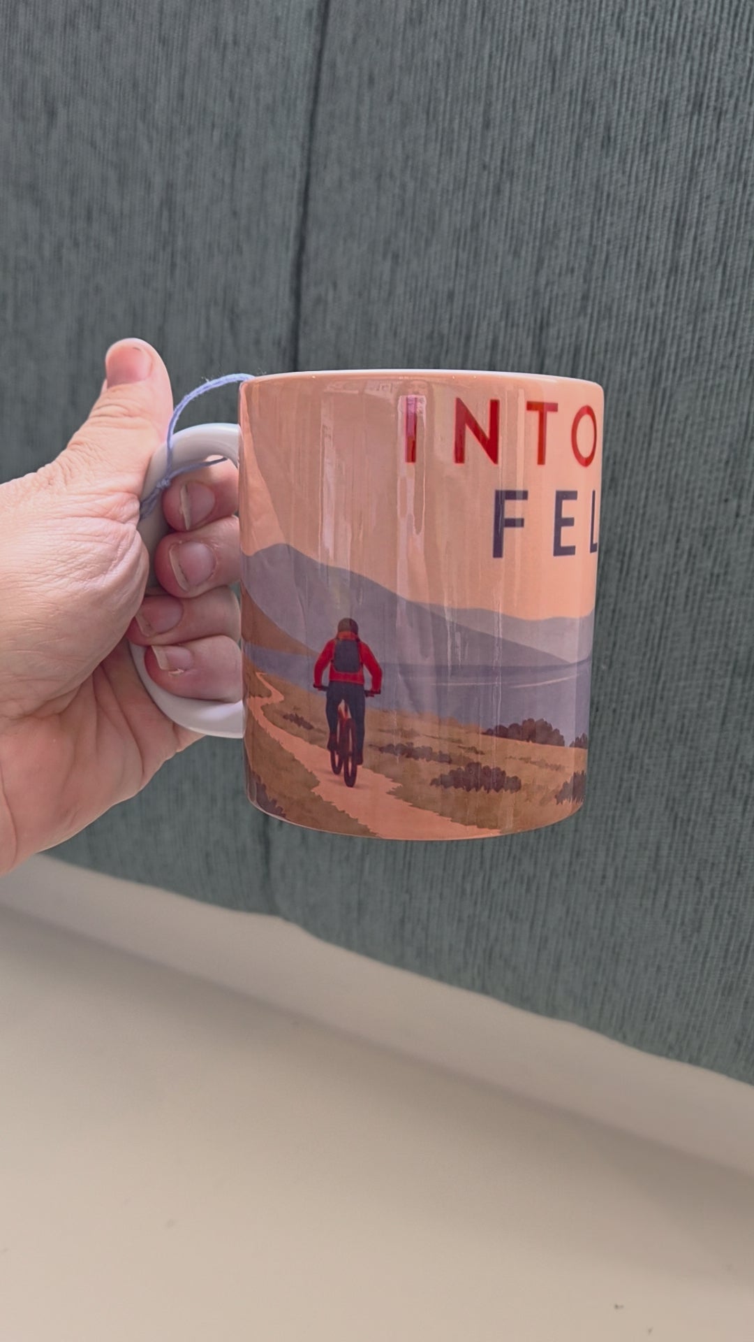 Into The Fells Mountain Biking Mug