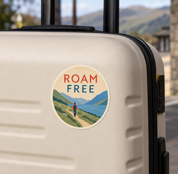Roam Free Sticker