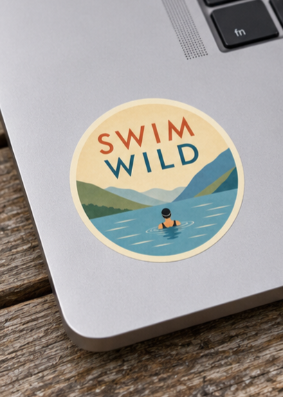 Swim Wild Sticker