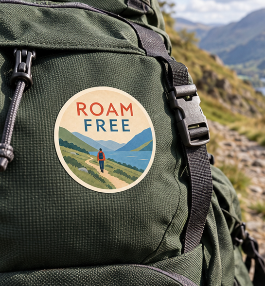 Roam Free Sticker