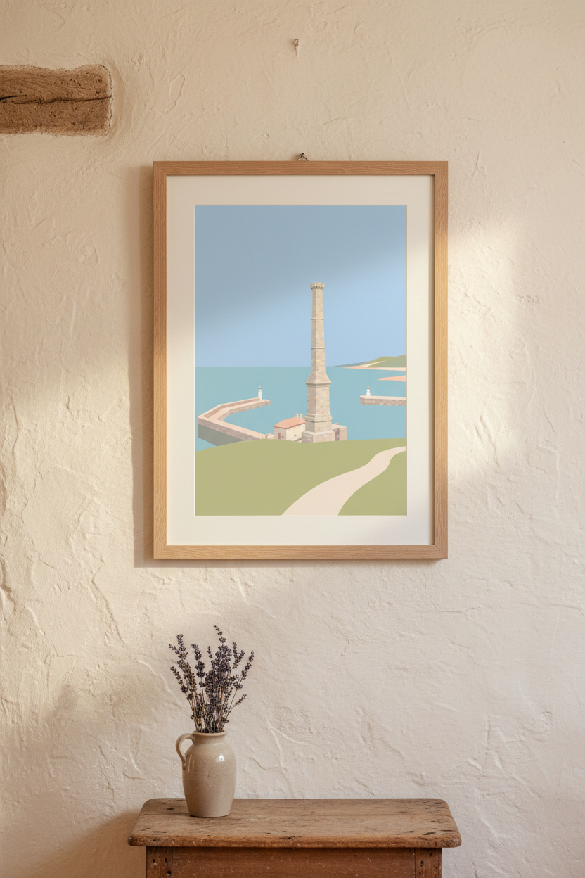 Whitehaven Candlestick Chimney Print
